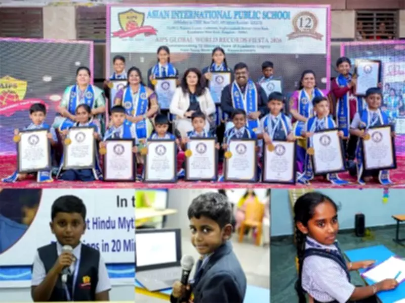 Asian International Public School Shatters Multiple Elite World Records in Bengaluru