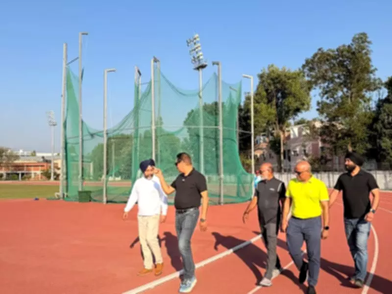 Asian Relay Championships Delegation Inspects Chandigarh's Sector 7 Sports Complex