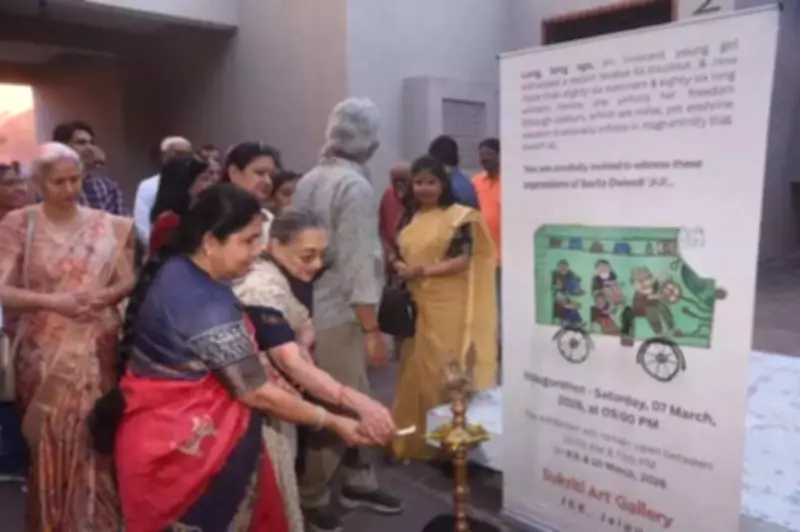 At 87, Savita 'Jiji' Dwivedi's Art Exhibition in Udaipur Celebrates Women's Stories