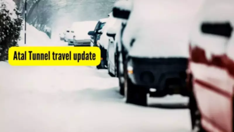 Atal Tunnel Traffic Chaos: 1,000 Vehicles Stranded After Sudden Snowfall in Himachal