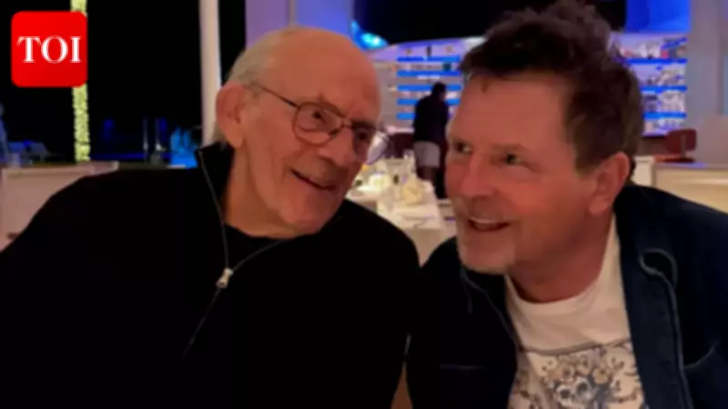 Back To The Future Stars Michael J. Fox and Christopher Lloyd Reunite After Years