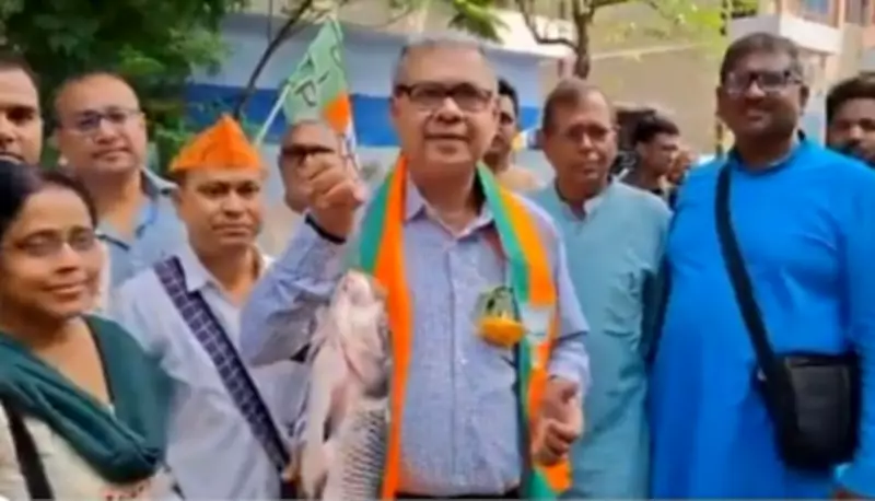 Bengal BJP Candidate Uses Fish in Campaign to Counter TMC's Non-Veg Food Allegations