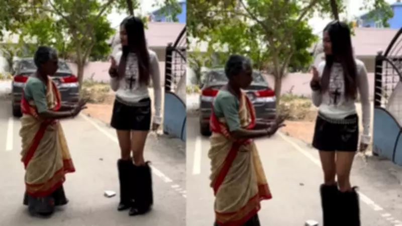 Bengaluru Elderly Woman Confronts Influencer Over Short Clothes, Viral Video Sparks Debate