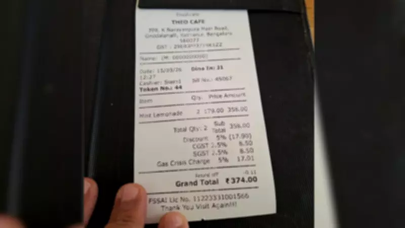 Bengaluru Restaurant Adds 'Gas Crisis Charge' to Lemonade Amid LPG Supply Issues
