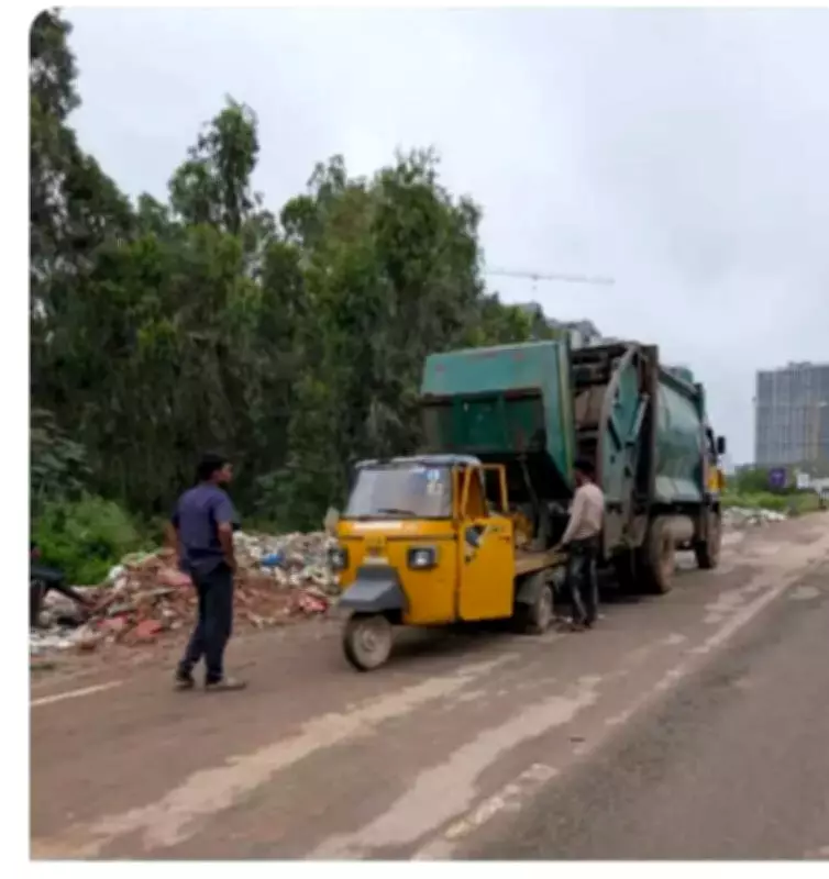 Bengaluru's Rs 1 Crore Power Dues Paralyze Waste Center, Garbage Spills on Road