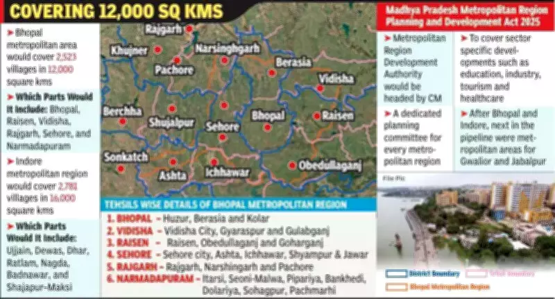 Bhopal's Metropolitan Development Plan to Cover 2,523 Villages Across 12,000 Sq Km
