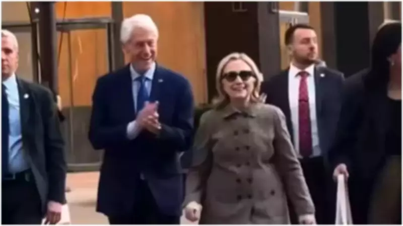 Bill Clinton's Jaywalking Attempt with Hillary Goes Viral, Sparks Online Reactions