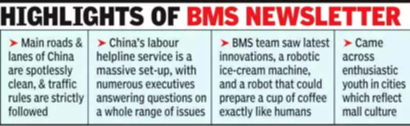 BMS Delegation Observes China's Shift from Maoist Ideology to Mall Culture