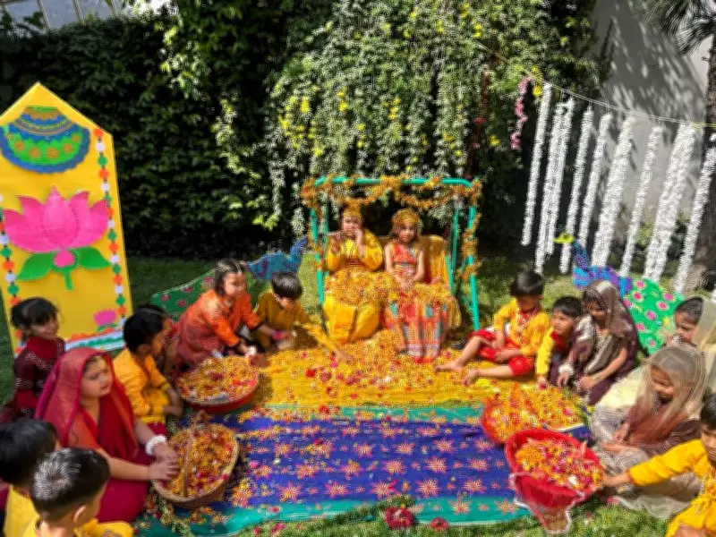 Brij Phoolon Ki Holi Celebrated in Schools, Promoting Cultural Heritage