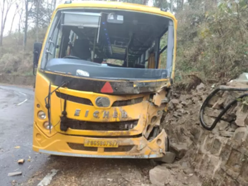 Bus Brake Failure Injures 20 Haryana Schoolchildren on Morni Hills Trip