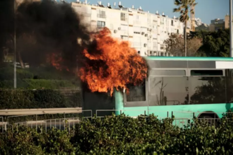 Bus Fire in Gujarat's Banaskantha: One Dead, Six Injured in Tragic Accident