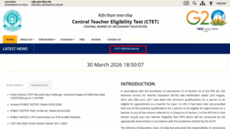 CBSE Declares CTET Result 2026: Over 2.5 Million Candidates Can Check Scores Online