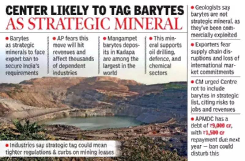 Centre's Strategic Mineral Plan for Barytes Sparks Concern in Andhra Pradesh