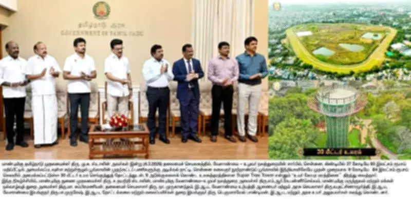 Chennai's Green Leap: CM Stalin Inaugurates Eco-Park, Super Tree Tower & 4000 Crore Projects