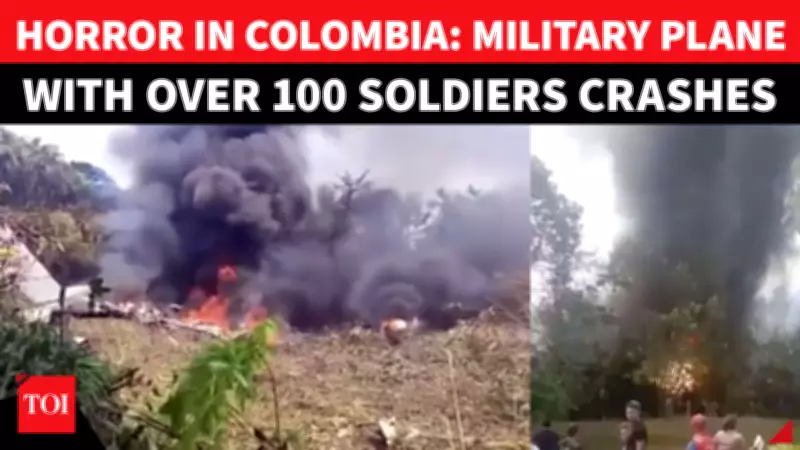 Colombian Military Plane Crashes in Amazon, Over 100 Soldiers Feared Dead