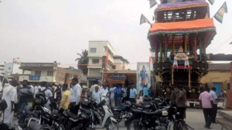 Congress-JD(S) Clash Over Chariot Fabric in Hassan Festival