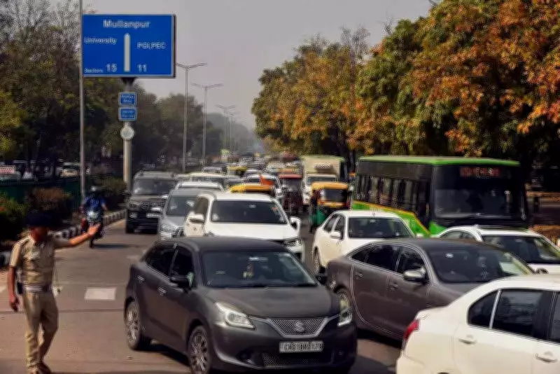 Congress Protest in Chandigarh Sparks Major Traffic Gridlock, Traps Ambulances