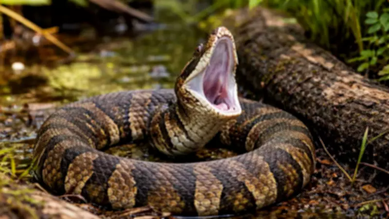 Cottonmouth Snake: The Venomous Reptile with a Unique White Warning Signal