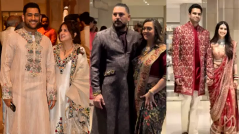 Cricket Royalty Unites at Arjun Tendulkar's Lavish Mumbai Wedding