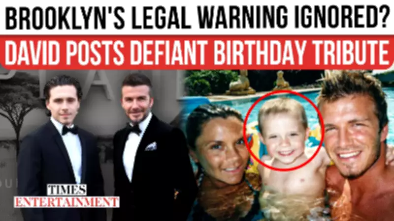 David Beckham's Birthday Post Defies Son's Legal Request, Fuels Family Feud Speculation