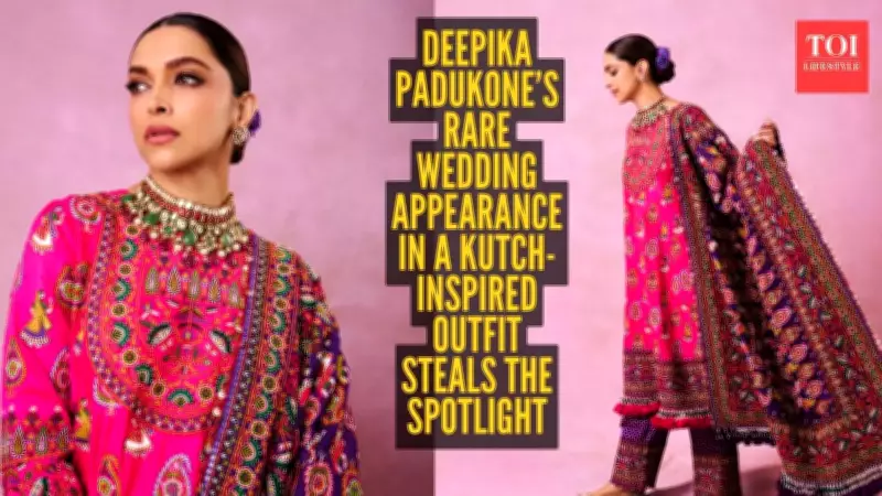 Deepika Padukone Stuns in Heritage Mochi Embroidery at Stylist's Wedding