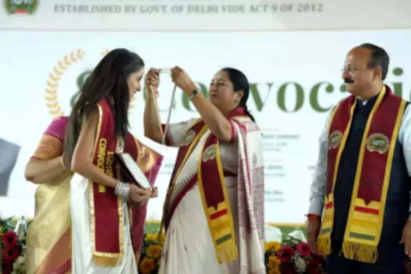 Delhi CM Rekha Gupta Champions Women-Led Development at University Convocation