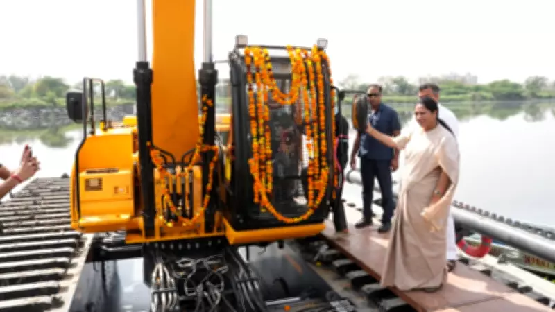Delhi CM Rekha Gupta Launches Amphibious Excavator for Najafgarh Drain Cleanup
