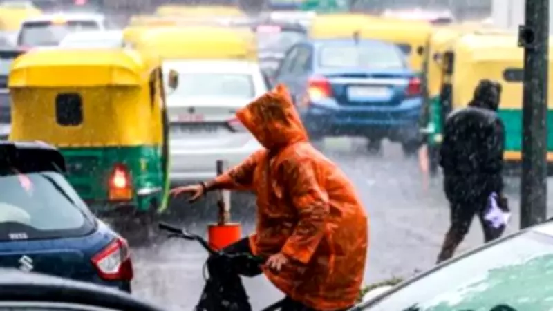 Delhi-NCR Sees Rainfall, Temperature Drop as IMD Issues Thunderstorm Alert