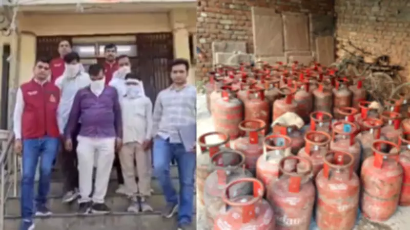 Delhi Police Bust Major Illegal LPG Racket in Sangam Vihar, Seize 183 Cylinders