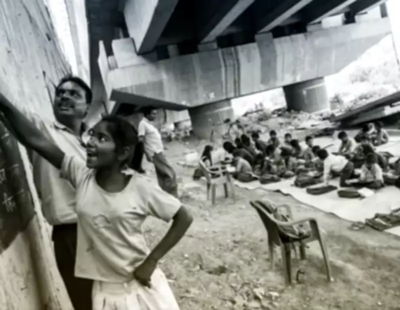 Delhi's Metro Bridge School: Grocer's Vision Educates Hundreds in Open-Air Classroom