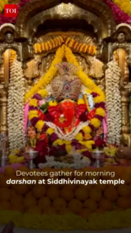 Devotees Offer Prayers at Mumbai's Shree Siddhivinayak Temple