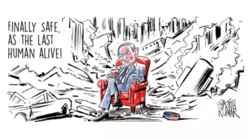 DH Cartoon Satirizes Humanity's End: The Last Human Alive