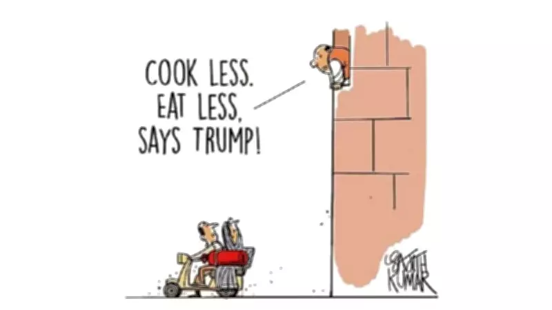 DH Cartoon Satirizes Rising Food Costs: 'Cook Less, Eat Less'