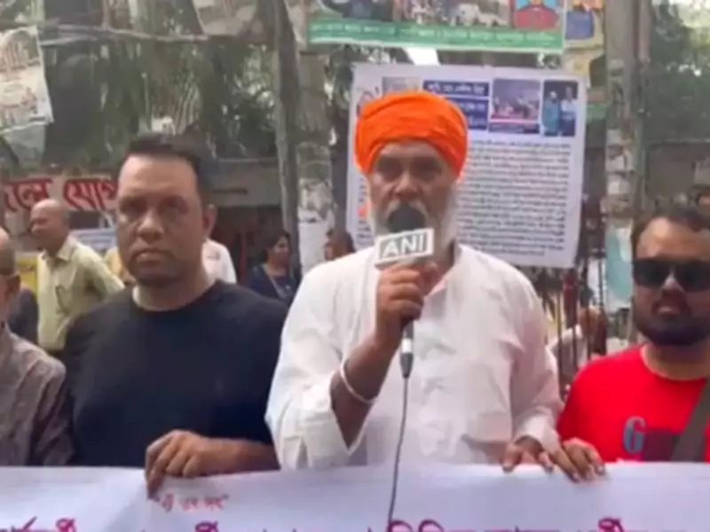 Dhaka Protests: Demonstrators Rally Outside National Press Club Against Hindu Minority Persecution
