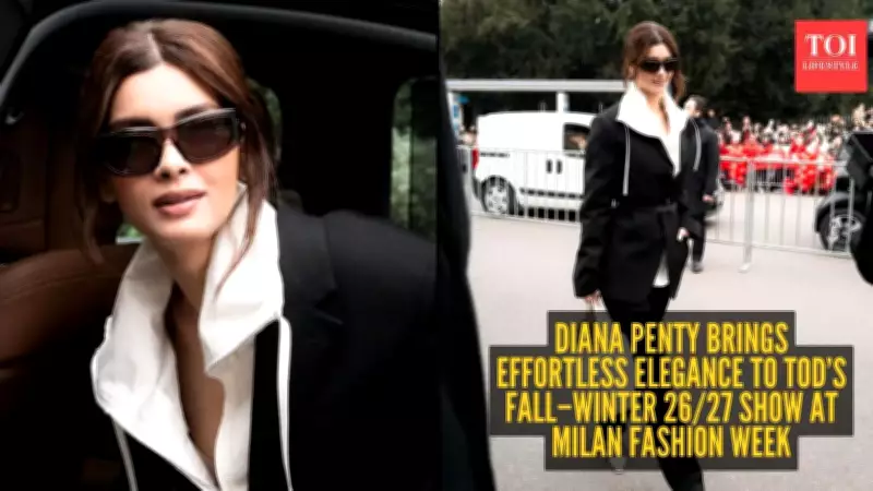 Diana Penty's Effortless Elegance Steals the Show at Tod's Milan Fashion Week