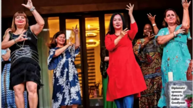 Diplomatic Spouses Celebrate Women's Day with Dance, Sari Styles, and Cultural Exchange