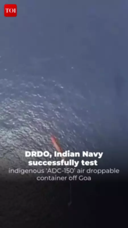 DRDO and Indian Navy Successfully Test Indigenous Air Droppable Container ADC-150