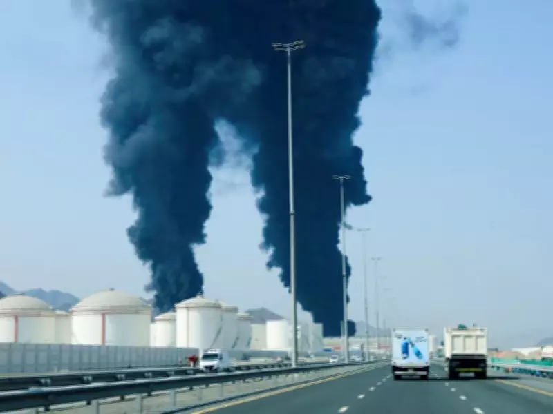 Drone Strike Ignites Fire at Fujairah Oil Zone; No Casualties Reported