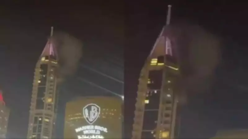 Dubai Debris Incident: Air Defense Interception Causes Minor Damage in Marina Tower