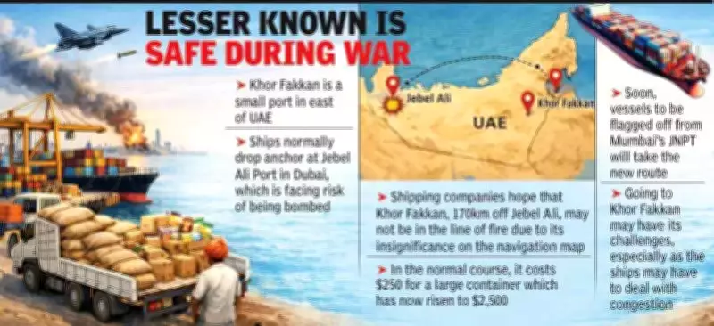 Dubai Food Crisis Spurs Shipping Reroute to Khor Fakkan, Freight Soars 10-Fold