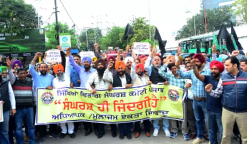ETT Teachers' Protest Blocks Jalandhar Chowk, Demands TET Withdrawal