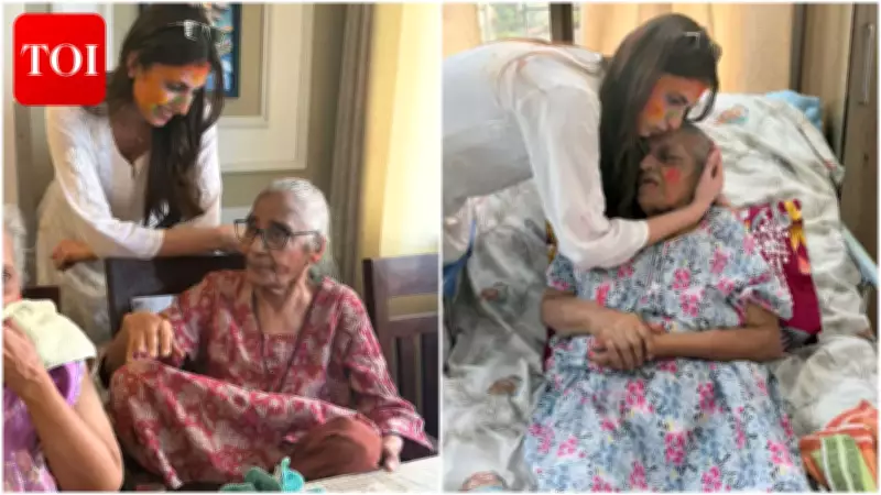 Farrhana Bhatt Celebrates Holi at Old Age Home, Shares Heartfelt Message on Elderly Care