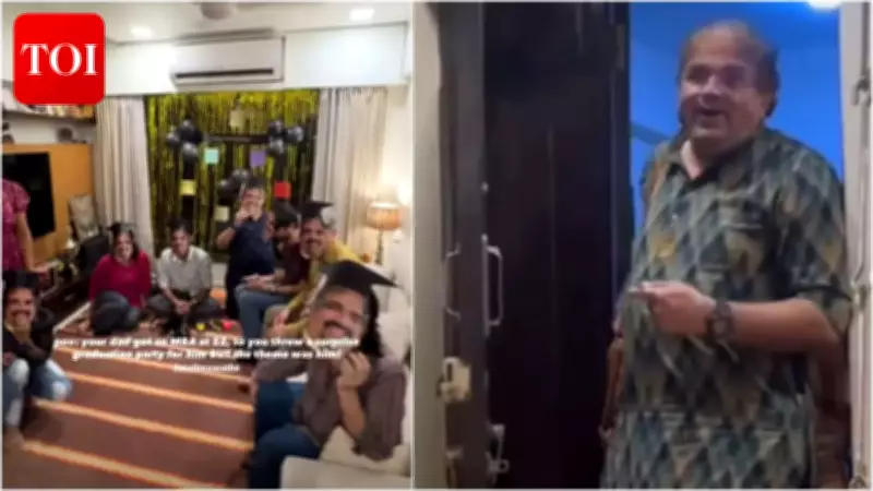 Father's MBA at 52 Celebrated with Unique Mask-Themed Party by Son