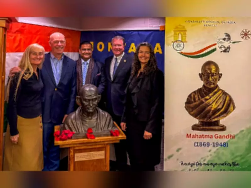 First Mahatma Gandhi Bust Unveiled in Montana, USA, Honoring His Legacy