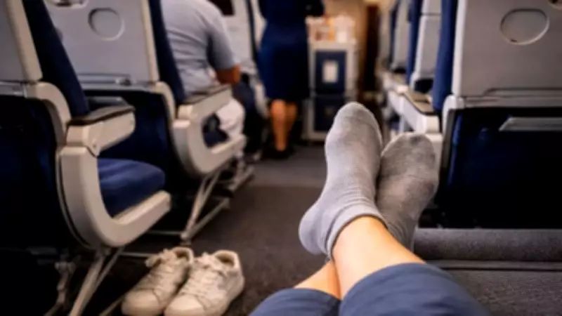Flight Attendants Reveal Why Wearing Socks on Planes is Crucial for Health