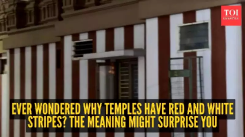 Foreign Traveller's Post Reveals Hidden Meaning of India's Red-White Temple Stripes