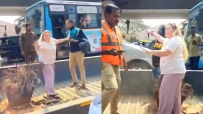 Foreigner Halts Road Rage Assault Near Bengaluru's GKVK, Video Goes Viral