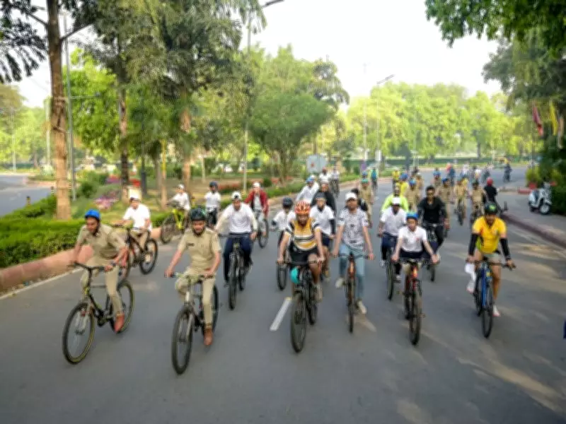 Forest Guards Lead 66th Fit India Sundays on Cycle in Nature-Themed Ride