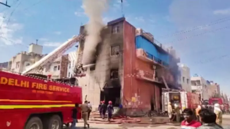 Former BJP Councillor, Toddler Injured in Major South Delhi Building Fire