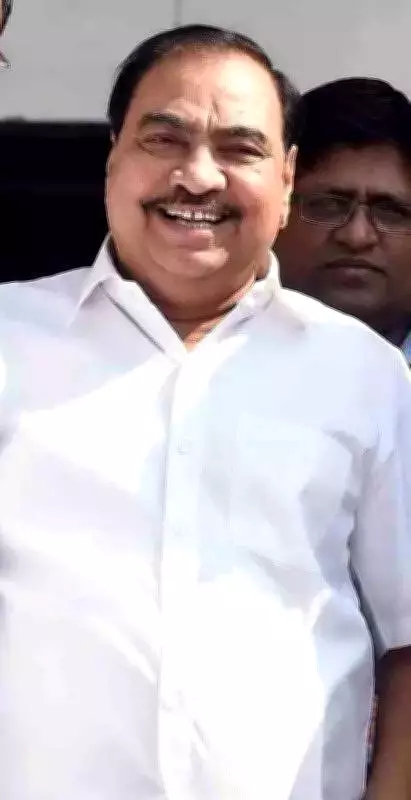 Former Minister Eknath Khadse Faces FIR Over 2002 Land Grab Allegations in Jalgaon